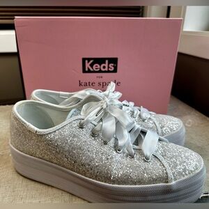 Keds Kate Spade glitter platform sneaker size 8.5